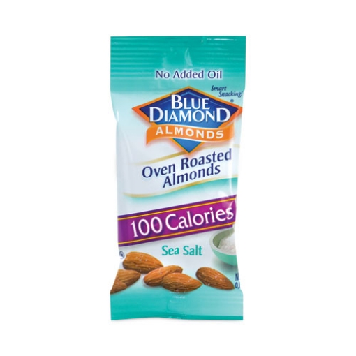 Picture of Oven Roasted Sea Salt Almonds, 0.6 oz Bag, 7 Bags/Box, 6 Box/Carton, Ships in 1-3 Business Days