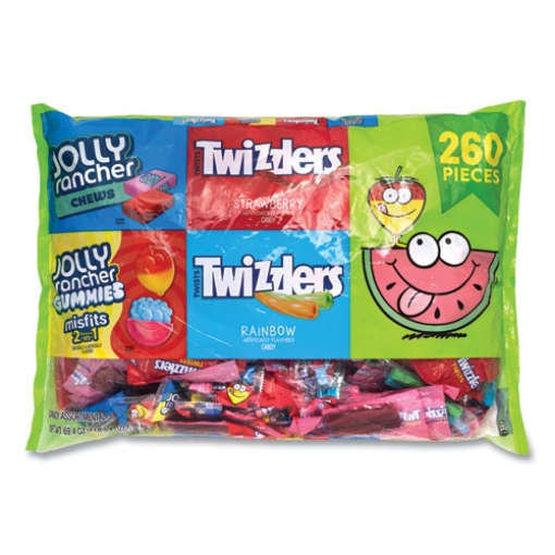 Picture of Twizzlers and Jolly Rancher Sweets Assortment Bulk Variety, Assorted Flavors, 260/Pack, Ships in 1-3 Business Days