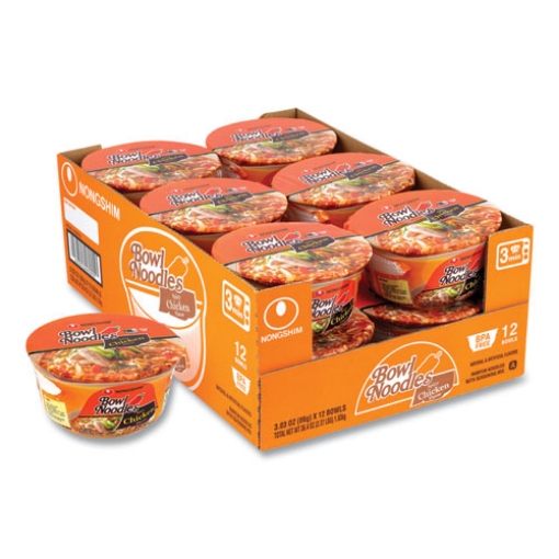 Picture of Spicy Chicken Bowl Noodle Soup, Chicken, 3.03 oz Cup, 12/Carton, Ships in 1-3 Business Days