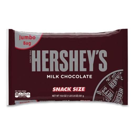 Picture of Snack Size Bars, Milk Chocolate, 19.8 Oz Bag, Ships In 1-3 Business Days