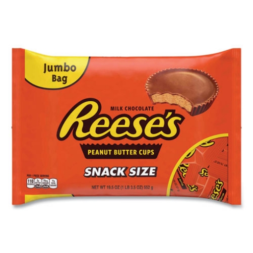 Picture of Snack Size Peanut Butter Cups, Jumbo Bag, 19.5 Oz Bag, Ships In 1-3 Business Days