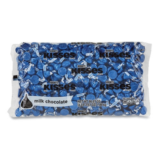 Picture of Kisses, Milk Chocolate, Dark Blue Wrappers, 66.7 Oz Bag, Ships In 1-3 Business Days