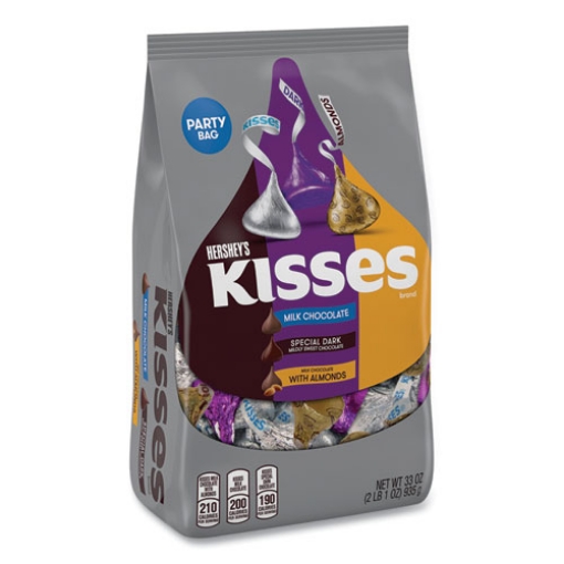 Picture of Kisses Party Bag Assortment, 33 Oz Bag, Ships In 1-3 Business Days