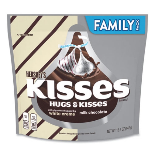 Picture of Kisses And Hugs Family Pack Assortment, 15.6 Oz Bag, 3 Bags/pack, Ships In 1-3 Business Days