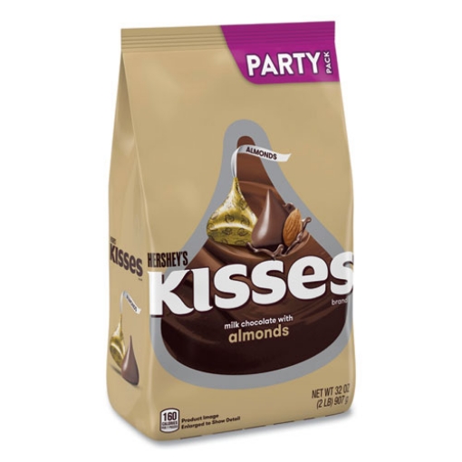 Picture of Kisses Milk Chocolate With Almonds, Party Pack, 32 Oz Bag, Ships In 1-3 Business Days