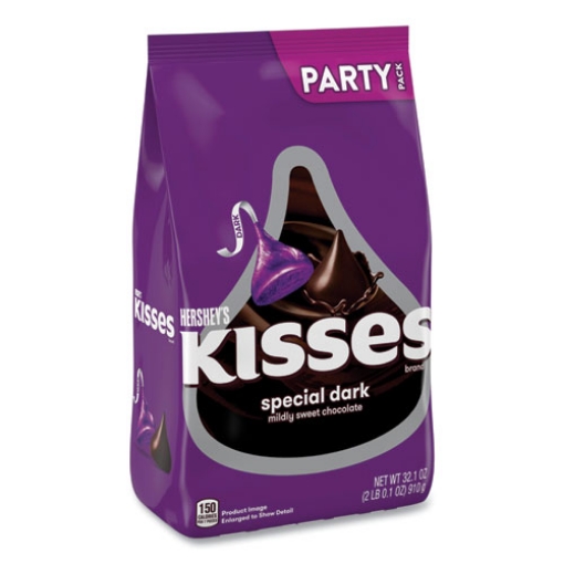 Picture of Kisses Special Dark Chocolate Candy, Party Pack, 32.1 Oz Bag, Ships In 1-3 Business Days