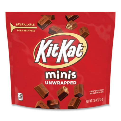 Picture of Minis Unwrapped Wafer Bars, 7.6 Oz Bag, Milk Chocolate, 3/pack, Ships In 1-3 Business Days