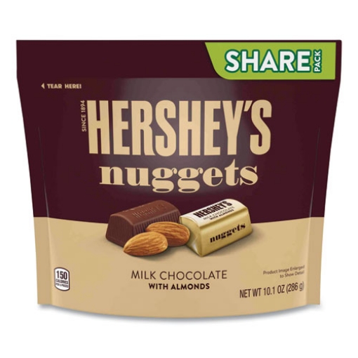 Picture of Nuggets Share Pack, Milk Chocolate With Almonds, 10.1 Oz Bag, 3/pack, Ships In 1-3 Business Days