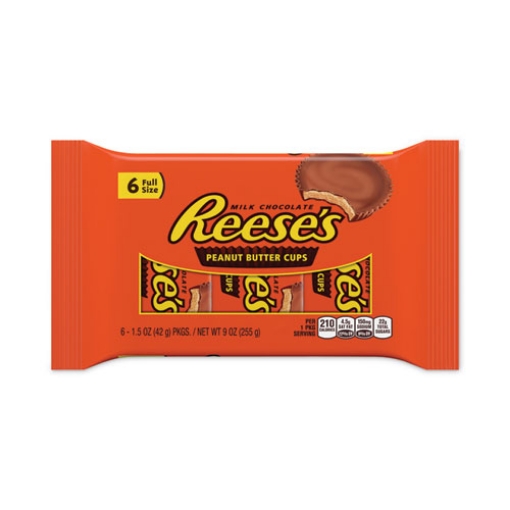 Picture of Peanut Butter Cups, 1.5 oz Bar, 6 Cups/Package, 2 Packages/Pack, Ships in 1-3 Business Days