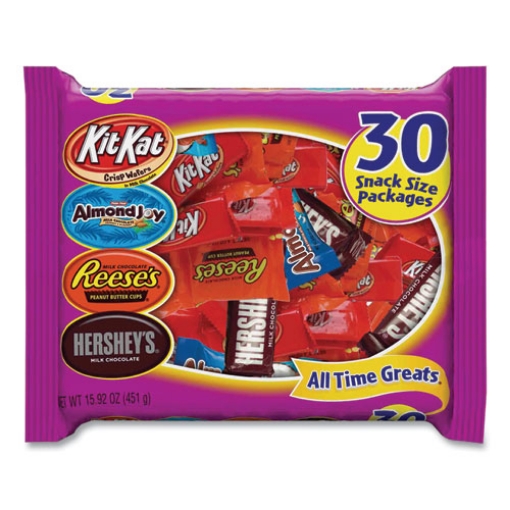 Picture of All Time Greats Milk Chocolate Variety Pack, 15.92 Oz Bag, 30 Pieces/bag, 2 Bags/pack, Ships In 1-3 Business Days