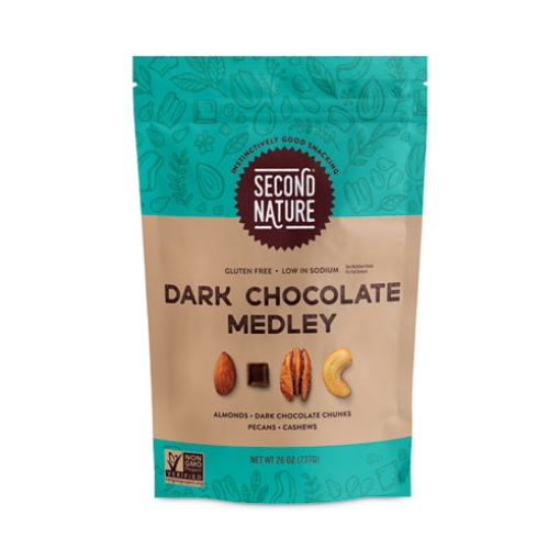 Picture of Dark Chocolate Medley Trail Mix, 26 Oz Resealable Pouch, Ships In 1-3 Business Days