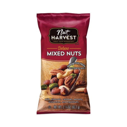 Picture of Deluxe Mixed Nuts, 2.25 oz Pouch, 8/Carton, Ships in 1-3 Business Days