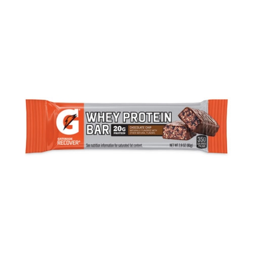 Picture of Recover Chocolate Chip Whey Protein Bar, 2.8 oz Bar, 12 Bars/Carton, Ships in 1-3 Business Days