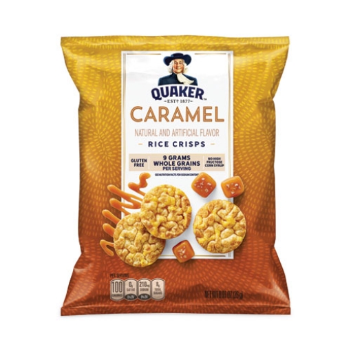 Picture of Rice Crisps, Caramel, 0.91 oz Bag, 60 Bags/Carton, Ships in 1-3 Business Days