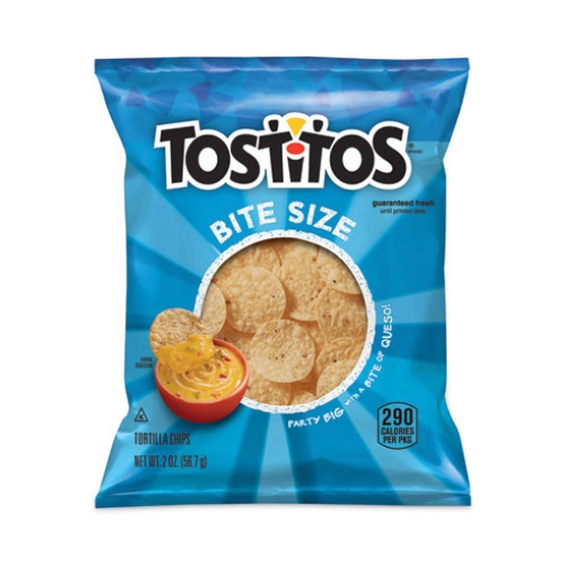 Picture of Bite Size Tortilla Chips, 2 Oz Bag, 64 Bags/carton, Ships In 1-3 Business Days