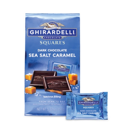 Picture of Dark And Sea Salt Caramel Chocolate Squares, 5.32 Oz Packs, 3 Count, Ships In 1-3 Business Days