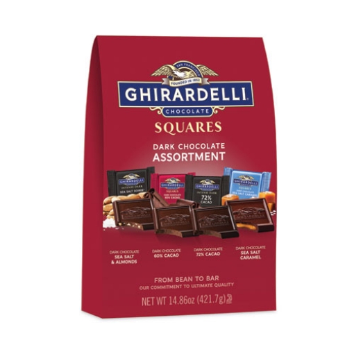 Picture of Squares Premium Dark Chocolate Assortment, 14.86 Oz Bag, Ships In 1-3 Business Days