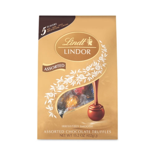 Picture of Lindor Assorted Truffles Platinum Bag, 15 Oz, 36 Pieces, Ships In 1-3 Business Days