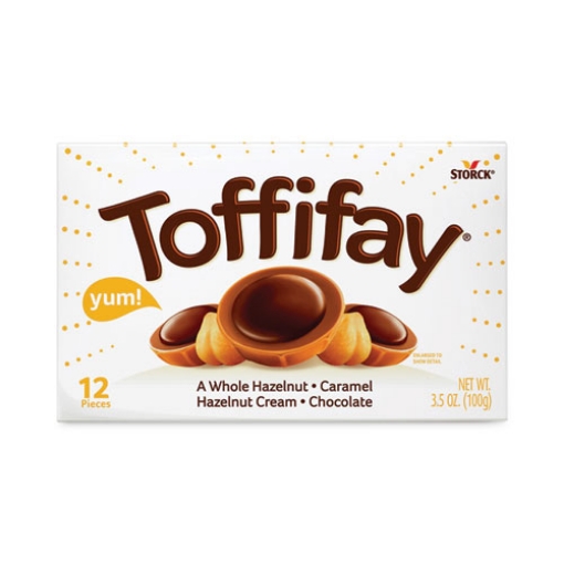 Picture of Toffifay Caramel Candy, 3.5 oz Box, 4 Boxes/Carton, Ships in 1-3 Business Days