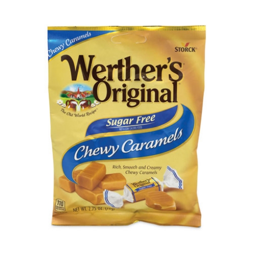 Picture of Sugar Free Chewy Caramel Candy, 2.75 Oz Bag, 3/pack, Ships In 1-3 Business Days