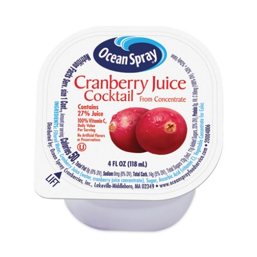 Picture of Cranberry Juice Drink, Cranberry, 4 oz Cup, 48/Carton, Ships in 1-3 Business Days