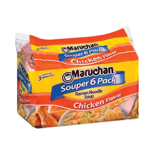 Picture of Ramen Noodle Soup Chicken Flavor Souper, 3 oz, 6/Package, 4 Packages/Pack, Ships in 1-3 Business Days