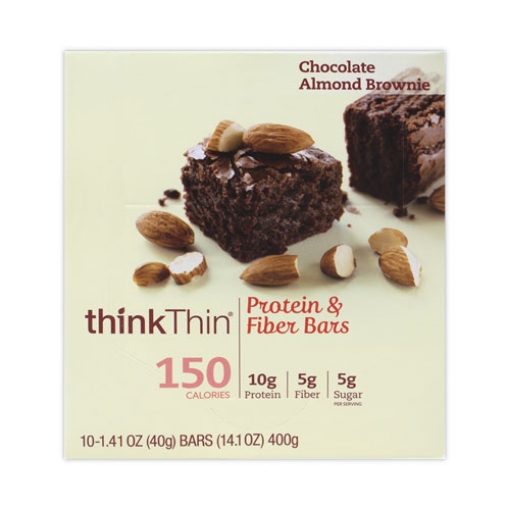 Picture of High Protein Bars, Almond Brownie, 1.41 oz Bar, 10 Bars/Carton, Ships in 1-3 Business Days