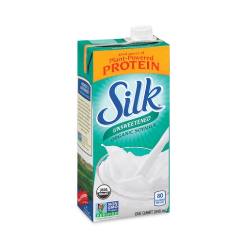 Picture of Organic Soy Milk, Unsweetened Original, 32 oz Carton, 3/Carton, Ships in 1-3 Business Days