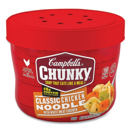 Picture of Chunky Classic Chicken Noodle Bowl,15.25 oz Bowl, 8/Carton, Ships in 1-3 Business Days