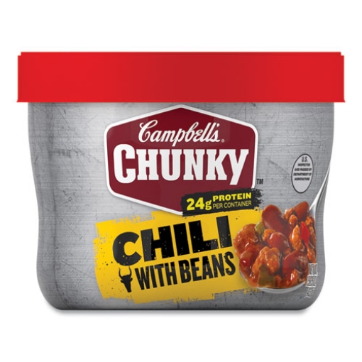 Picture of Chunky Chili with Beans, 15.25 oz Bowl, 8/Carton, Ships in 1-3 Business Days