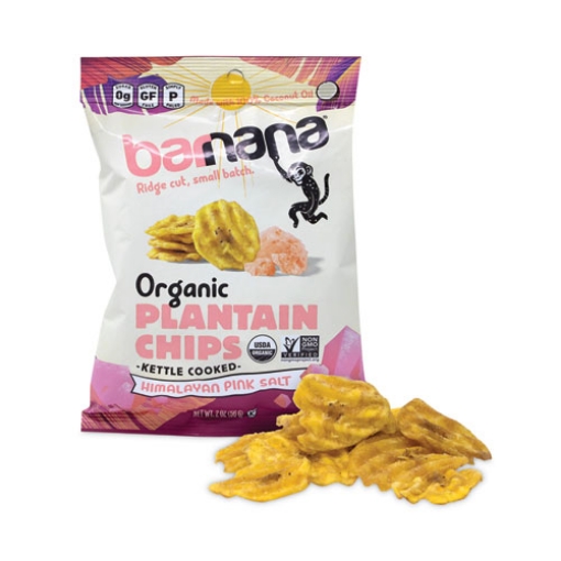 Picture of Himalayan Pink Sea Salt Plantain Chips, 2 Oz Bags, 12/pack, Ships In 1-3 Business Days