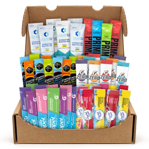 Picture of Drink Mixes Snack Box, 50 Assorted Mixes/Box, Ships in 1-3 Business Days