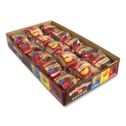 Picture of Muffins Variety Pack, Assorted Flavors, 4 oz Pack, 15 Packs/Carton, Ships in 1-3 Business Days