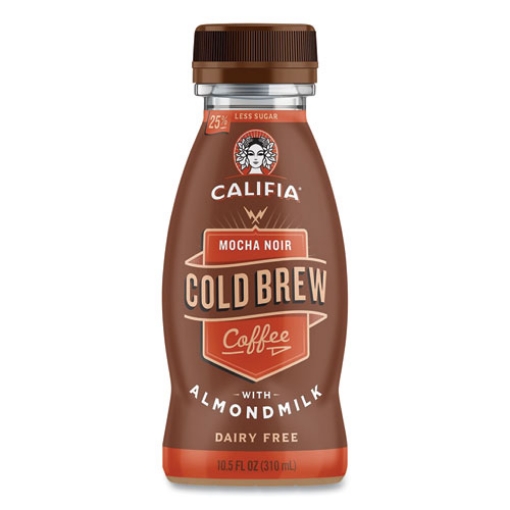 Picture of Cold Brew Coffee With Almond Milk, 10.5 Oz Bottle, Mocha Noir, 8/pack, Ships In 1-3 Business Days