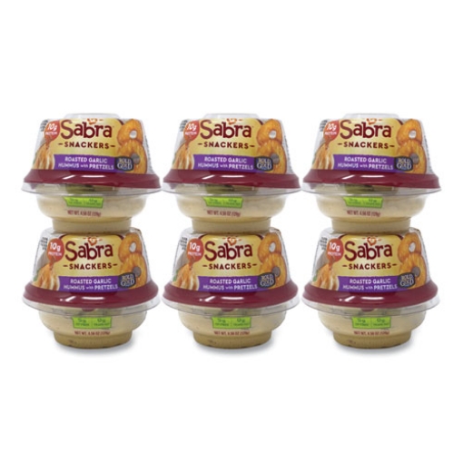 Picture of Classic Hummus With Pretzel, 4.56 Oz Cup, 6 Cups/pack, Ships In 1-3 Business Days