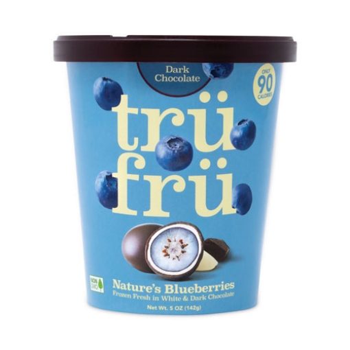 Picture of Nature's Hyper-Chilled Blueberries In White And Dark Chocolate, 5 Oz Cup, 8/carton, Ships In 1-3 Business Days