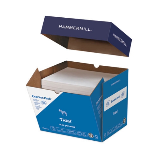 Picture of Tidal Print Paper Express Pack, 92 Bright, 20 lb Bond Weight, 8.5 x 11, White, 2,500 Sheets/Carton