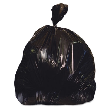 Picture of Linear Low-Density Can Liners, 60 Gal, 1.25 Mil, 38" X 58", Black, 100/carton
