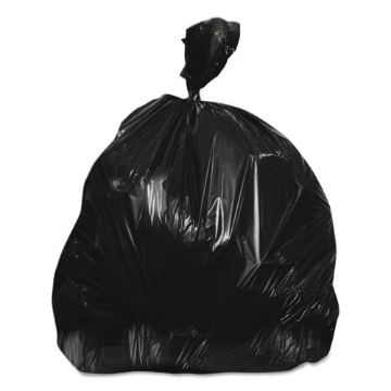 Picture of High-Density Waste Can Liners, 30 gal, 10 mic, 30" x 37", Black, 500/Carton