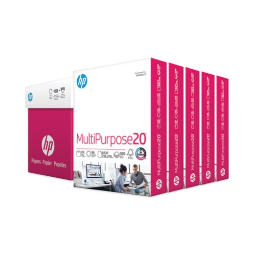 Picture of MultiPurpose20 Paper, 96 Bright, 20 lb Bond Weight, 8.5 x 11, White, 500 Sheets/Ream, 5 Reams/Carton