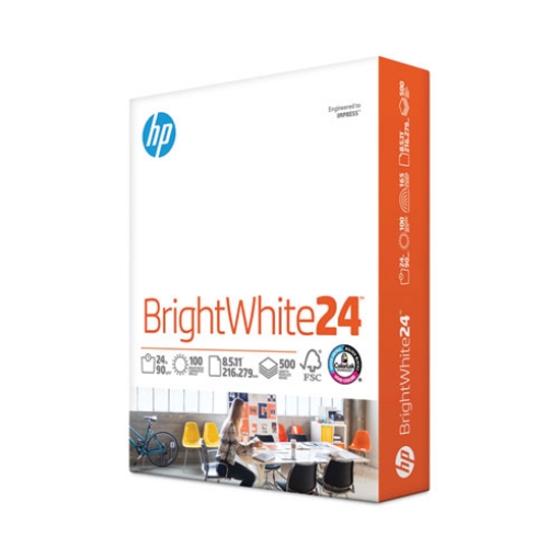 Picture of Brightwhite24 Paper, 100 Bright, 24 lb Bond Weight, 8.5 x 11, Bright White, 500/Ream