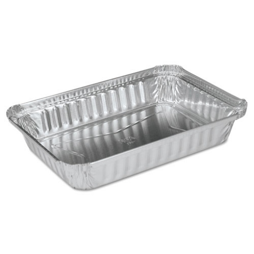 Picture of Aluminum Oblong Pan, Shallow, 1.5-lb Capacity, 6 x 8.59 x 1.25, Silver, 500/Carton