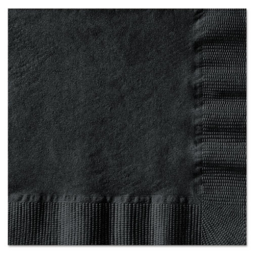 Picture of Beverage Napkins, 1-Ply, 10 X 10, Black, 1000/carton