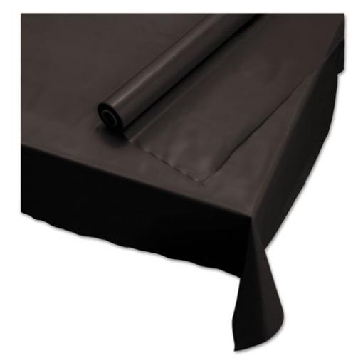 Picture of Plastic Roll Tablecover, 40" X 100 Ft, Black
