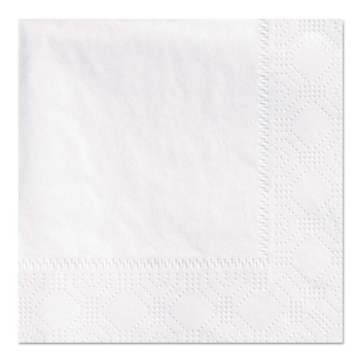 Picture of Beverage Napkins, 2-Ply 9 1/2 X 9 1/2, White, Embossed, 1000/carton