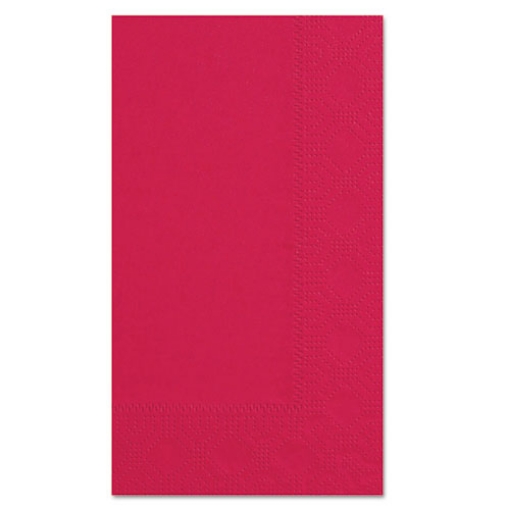 Picture of Dinner Napkins, 2-Ply, 15 x 17, Red, 1000/Carton