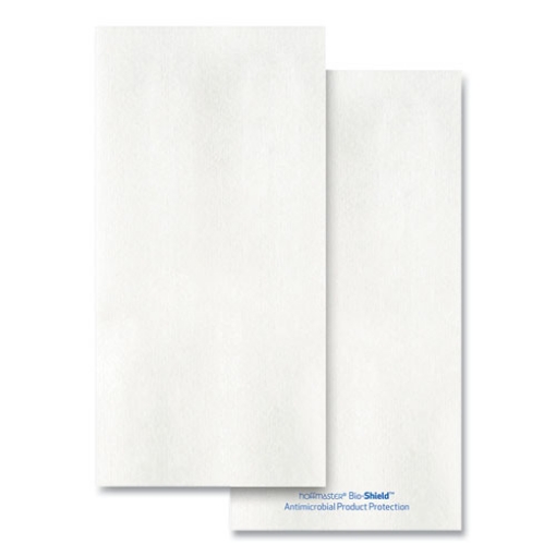 Picture of Bio-shield Dinner Napkins, 1-Ply, 17 x 17, 4.25 x 8.5 Folded, White, 300/Carton