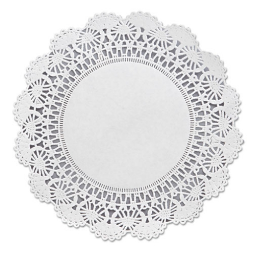 Picture of Cambridge Lace Doilies, Round, 8", White, 1,000/carton