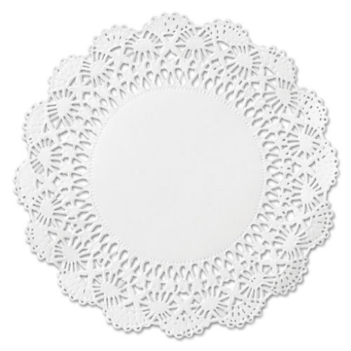 Picture of Cambridge Lace Doilies, Round, 12", White, 1,000/carton