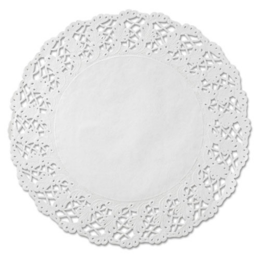 Picture of Kenmore Lace Doilies, Round, 16.5", White, 500/carton